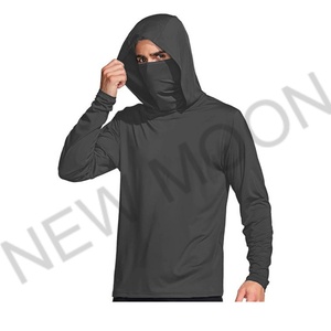 Sweat à capuche personnalisé sublimé UPF 50+ à manches longues, protection solaire extérieure, couleur unie, chemise de pêche grande taille, vêtements de pêche - Product Image 4