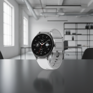 Reloj Inteligente con Monitor de Sueño AMOLED Redondo, con Correa de Goma de Carga Magnética, Despertador y Reproductor de Música - Product Image 5