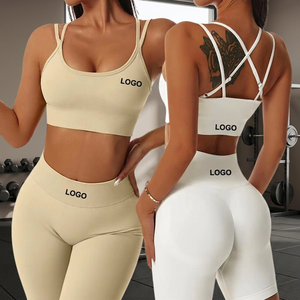 Soutien-gorge de sport personnalisé de haute qualité sans couture pour femmes grandes tailles, idéal pour la gym, le fitness, l'entraînement, avec effet push-up, antichoc, respirant et à séchage rapide pour le yoga - Product Image 3
