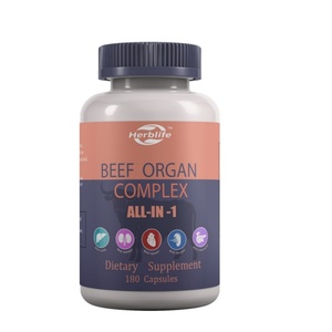 Cápsulas de Órganos Bovinos de Res Alimentada con Pasto, 500 mg, Marcas Privadas OEM - Product Image 1