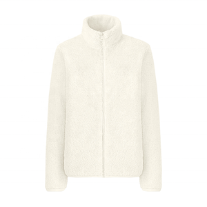 Factory Direct Sale Wholesale <strong>Womens</strong> Soft Butter <strong>Sherpa</strong> Zip Jacket Casual Polar Fleece <strong>Hoodies</strong> Ladies - Product Image 3