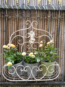 Vendita Diretta di Supporti per Piante da Giardino <span class=keywords><strong>in</strong></span> <span class=keywords><strong>Ferro</strong></span> Stile Europeo con Finitura Anticata, Decorazioni da Parete e Supporti per Davanzali - Product Image 4