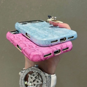 Étui de téléphone portable rétro pour femmes en cuir PU imprimé serpent et léopard pour iPhone 13 14 15 16 17 pro max, coque antichoc, vente en gros - Product Image 4