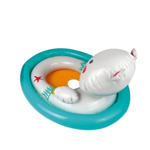 PVC <b>Inflatable</b> Bear Oval <b>Float</b> with Diaper Animals with Backrest 71*56*36 CM for Children Swimming Pool Fun - Product Image 4