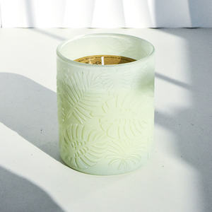 Bougie pilier en cire d'abeille de luxe personnalisée avec un bocal en verre givré et un emballage en boîte avec couvercle pour les fêtes de Pâques, Diwali et les bars - Product Image 5