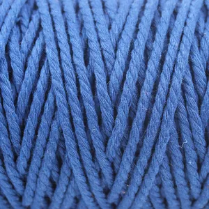 Polyester Cotton Yarn Cheap Macrame Rope 3mm Cotton Polyester Yarn 12 Ply Macrame Cord Rope Cotton Yarn For Bag Tapestry Shoes