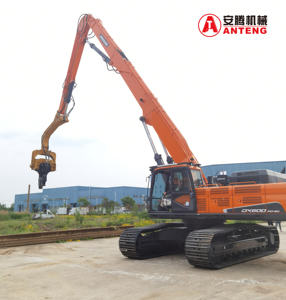 Martillo Vibrador Hidráulico ANTENG V150 para Excavadora, para Montar <span class=keywords><strong>Postes</strong></span> <span class=keywords><strong>de</strong></span> Valla <span class=keywords><strong>de</strong></span> Hormigón, con Motor <span class=keywords><strong>de</strong></span> Caja <span class=keywords><strong>de</strong></span> Engranajes para Pilotes - Product Image 4