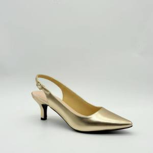 Da donna elegante gattino dorato <span class=keywords><strong>argento</strong></span> tacco tinta unita a punta a vista caviglia schiena Comfort moda estate autunno singolo - Product Image 6