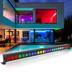 U'King – éclairage de scène à 24 LED, boîtier en aluminium DMX, lumières stroboscopiques LED, rondelle murale - Product Image 2