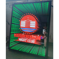 Boîte lumineuse au néon personnalisable Illumination LED Miroir infini 3d Miroir infini 4d Miroir infini Cube Miroir infini