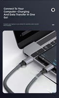 Câble de charge USB C tressé en nylon 60W PD, USB Type C vers USB Type C, charge rapide, vente en gros, 1M 1.5M 2M 3M 5M 8M
