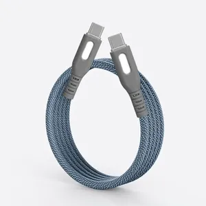 2024 New USB-C Magnetic Charging Cable Type C to Type Self Winding Quick Charge Data Transfer Cord