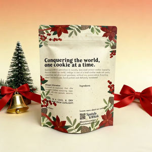 Custom Doypacks Holiday Mylar Zippered Pouch - Snack Candy <b>Packaging</b> <b>Bags</b> - Product Image 1