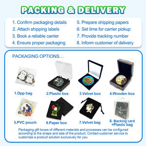 Épingles à revers en métal émaillé dur et souple, plaqué <span class=keywords><strong>or</strong></span>, avec dos en carton, design amusant et mignon, couleur personnalisée, vente en gros, badges, anime, dessin animé - Product Image 5