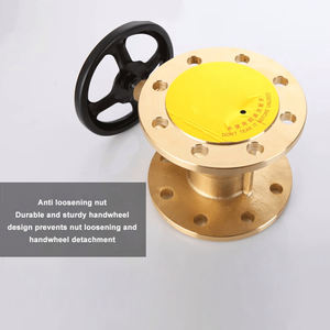 صمام بوابة نحاسي Z45W ذو إغلاق ناعم للحرارة والضغط العاليين مع تشغيل يدوي واتصال بالفلانشة - Product Image 5