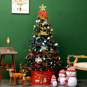 Wholesale <b>Plastic</b> Christmas Tree <b>Crafts</b> with DIY Christmas Balls Decorations LED Lights - Product Image 2