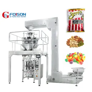 Puff Food Candy Tomato Chip Corn Snack French Fries Automatic Packing Machine