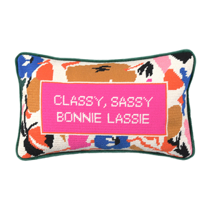 Cojín de punto de aguja hecho a máquina personalizado, cojín bordado con clase de Sassy Lassie, cojines decorativos y cojines personalizados - Product Image 3