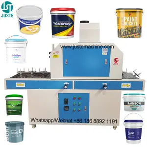 Custom Jig UV Drying Machine Factory UV Curing Machine For 5L 10L 15L 20L 30L 50L Plastic Paint Can Bucket Pail Drum Barrel Cask