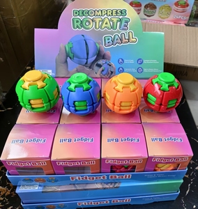 Jouet anti-stress sphérique imprimé en 3D, à faire tourner, pour soulager l'anxiété, pour adultes et enfants - Product Image 1