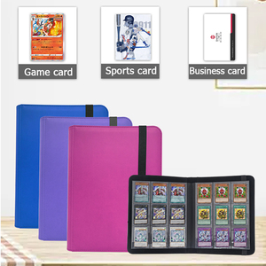 Modernqiu Album Personalizzato per Carte Collezionabili con 9 Tasche, Chiusura a Cerniera e Fascia Elastica per Collezione di Carte - Product Image 4