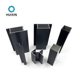 Pelapis bubuk pintu hitam aluminium dan profil jendela di buatan Tiongkok - Product Image 1