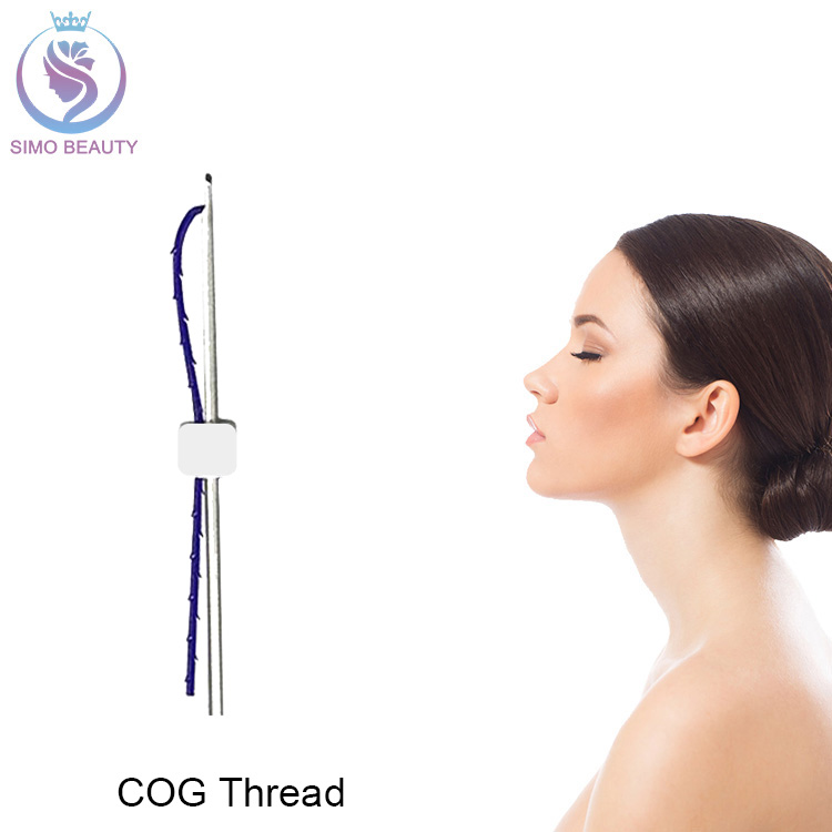 Polydioxanone thread face lifting pdo thread cog 3d 19g-100mm coarse needle