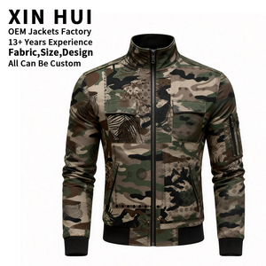 Blouson d'hiver pour homme personnalisable de haute qualité, col montant, coupe ajustée, polyester écologique imperméable, services OEM/ODM - Product Image 1