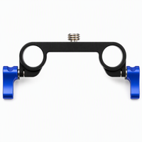 Support de lentille usiné sur mesure par CNC pour systèmes à double tige de 15 mm – Versions centrales et offset cinéma