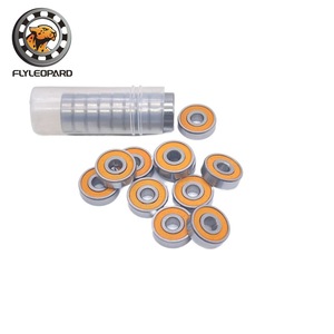 Roulement à billes à gorge profonde en acier Flyleopard 6900 2RS avec capuchon orange 10x22x6mm pour boîtier de pédalier de vélo - Product Image 2