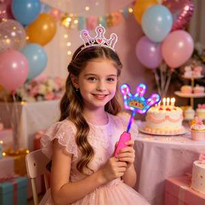Recuerdos de Fiesta, Varita Luminosa LED de 10.5 Pulgadas, Barra Luminosa Intermitente con 3 Pilas AAA y Impresión a Doble Cara para Regalos Infantiles - Product Image 3