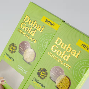 Custom Recyclable White Coated Cardboard <strong>Rectangle</strong> <strong>Chocolate</strong> <strong>Packaging</strong> Gift Box Bronzing UV/Gravure Printing Food Grade Paper - Product Image 3