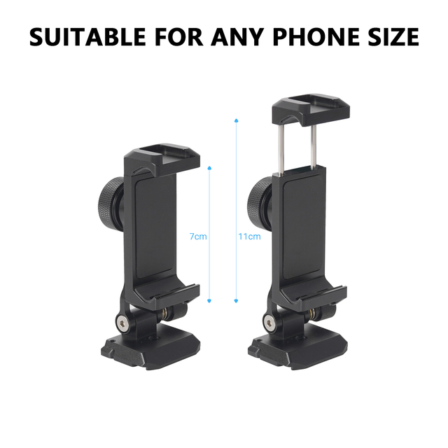 Metal Phone Tripod Mount Quick Release 360 Phone Holder Cold Shoes Arca Port Versatile Smartphone Adapter Camera iPhone 16