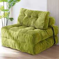 Canapé-lit pliable à un siège, fauteuil convertible, canapé compressé carré, salon moderne, canapé de sol paresseux
