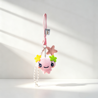 Porte-clés Lapin en Peluche Personnalisé avec Logo, Dessin Animé Tendance, Pendentif de Sac Doux en Forme de Lapin Rembourré, Breloque Étoile, Impression Numérique, Corde Tressée pour Filles