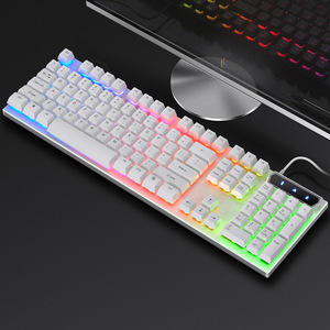 Game Keyboard Color Matching Light Mechanical Feel Desktop Computer Accessories High Quality <b>Usb</b> Picture Original Brand RGB Type - Product Image 3