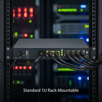 Conmutador Híbrido IP PBX 2 FXO 2 FXS, Compatible con 200 a 600 Usuarios SIP, Gateway VoIP Gigabit con 2O2S para Asterisk 3CX Enterprise SMB