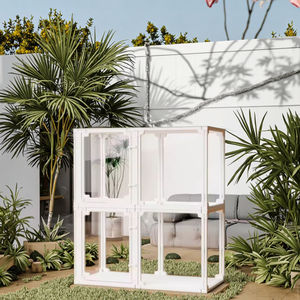 Nuova Recinzione per Animali Domestici Ecologica Multifunzionale da Interno, Tenda Mobile con Motivo Solido, Gabbia Fai-da-Te con Chiusura a Bottone in Plastica per Piccoli Animali - Product Image 1