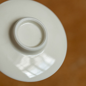 Apricot White Glaze <b>Ceramic</b> Coaster Porcelain Round Heat Insulating For Kung Fu Tea Set Tea Ceremony Accessories - Product Image 4