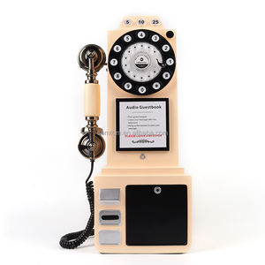 Téléphone antique <span class=keywords><strong>de</strong></span> luxe en métal pour enregistreur vocal, <span class=keywords><strong>cabine</strong></span> photo <span class=keywords><strong>de</strong></span> mariage, alimenté par batterie, <span class=keywords><strong>carte</strong></span> mémoire 8 Go - Product Image 3