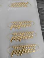 Logotipos de Silicona Metálicos Plateados Personalizados, Etiquetas de Transferencia de Calor con Logotipo Metálico, Parches de TPU Suaves de Alta Frecuencia para Prendas
