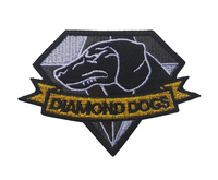 100% couleurs broderie diamant chiens Service chien K9 étiquettes chien motif bleu gris vert Gog Patch pour sac chapeau bricolage sur EDC sac chemise