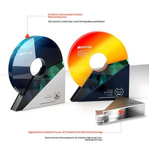 Trophée haut de gamme personnalisé en cristal et en métal pour les employés exceptionnels et créatifs, récompense d'honneur pour la réunion annuelle de l'entreprise, personnalisation - Product Image 2