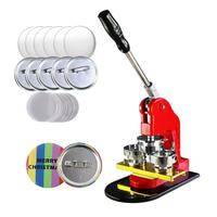 Kit de máquina para hacer insignias de 58 mm, prensa manual para botones de hojalata, herramienta de bricolaje para hacer insignias con 100 juegos de suministros