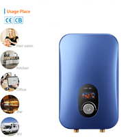 Chauffe-eau électrique sans réservoir 220-240V 11000W avec affichage numérique et contrôle précis de la température, à fixation murale pour usage domestique familial
