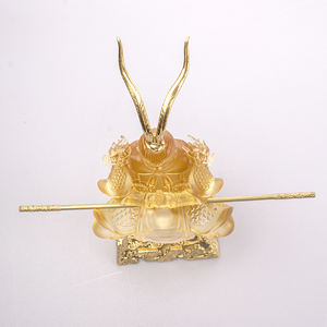 Sculpture de <span class=keywords><strong>Bouddha</strong></span> en cristal poli, décoration religieuse pour la maison, style et spiritualité améliorés pour Noël - Product Image 5