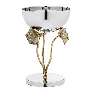 Bol à fruits secs de luxe durable en aluminium moulé fait main, compatible lave-vaisselle, avec surface texturée, pour maisons ethniques modernes - Product Image 1