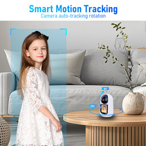Caméra de surveillance intelligente pour bébé Tris Home 2,4 pouces 2MP, suivi de mouvement, vision nocturne couleur, WiFi, caméra de sécurité intérieure - Product Image 4