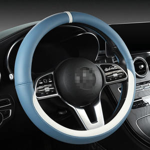 Venta al por mayor ligero transpirable protección solar de moda Universal Multi colores de cuero artificial cubierta del <span class=keywords><strong>volante</strong></span> del coche - Product Image 5