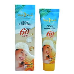 Private Label 100mL Spf 60/90 Sweatproof Waterproof Long Lasting Sun Protection Sunblock Cream Face Sunscreen